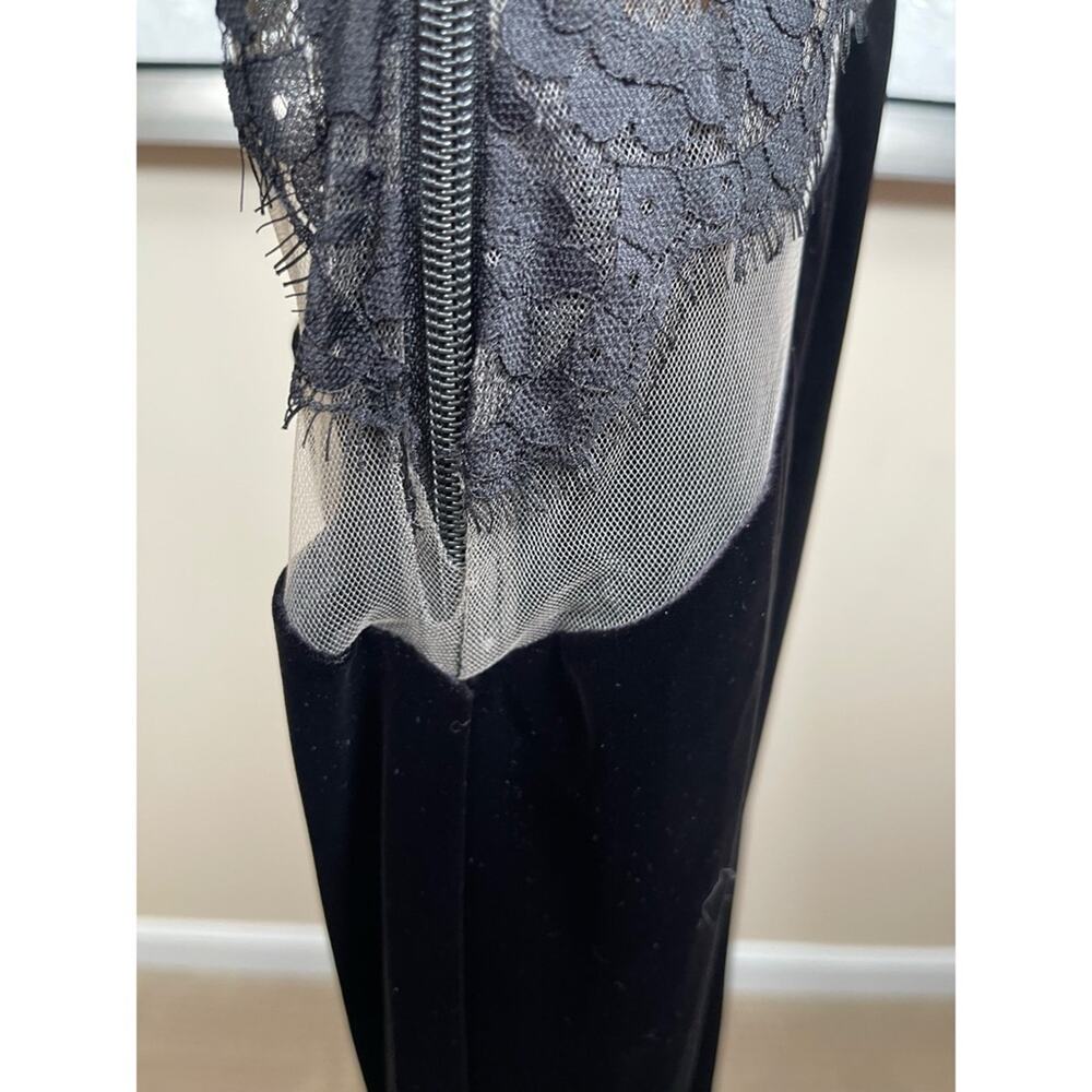 BRONX AND BANCO Cobra One Shoulder Long Sleeve Lace Asymmetric Maxi Gown Sz S - Picture 6 of 10